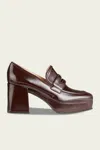 Gianvito Rossi Rouen Platform Penny Loafers
