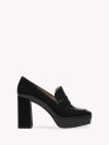 Gianvito Rossi 100mm Patent-leather Platform Loafers In Black Patent