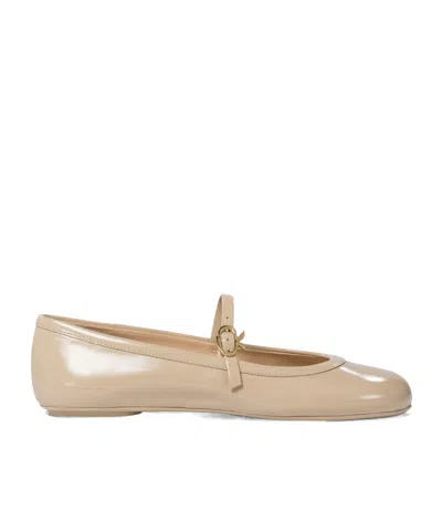 GIANVITO ROSSI ROUND-HEAD FLAT SHOES