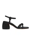 Gianvito Rossi Knot-strap 70mm Leather Sandals In Black
