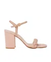 Gianvito Rossi Round Head High-heeled Sandals In Nude