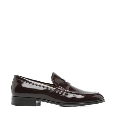 Gianvito Rossi Round Head Loafer Shoes In Brown