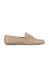 Gianvito Rossi Round Head Loafer Shoes In Nude