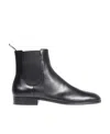 Gianvito Rossi Ankle-length Leather Chelsea Boots In Black