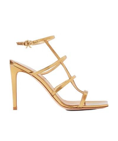 GIANVITO ROSSI ROUND-HEADED HIGH-HEELED SANDALS