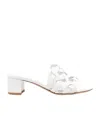 Gianvito Rossi Amalfi 45 Calf Leather Mules In White