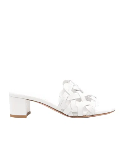 GIANVITO ROSSI ROUND-HEADED HIGH-HEELED SANDALS