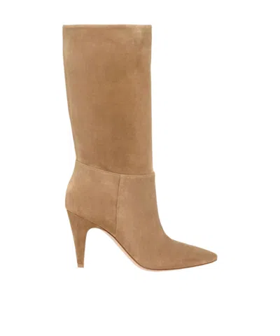 GIANVITO ROSSI ROUND TOE ANKLE BOOTS