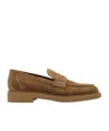 Gianvito Rossi Round-toe Loafers In Brown