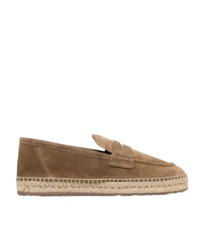 Gianvito Rossi Round-toe Suede Espadrilles In Green