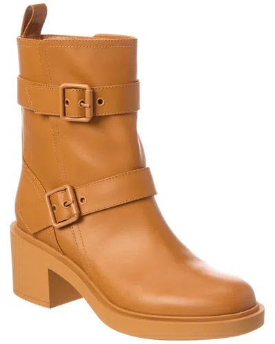 Gianvito Rossi Ryder 45 Leather Boot In Brown