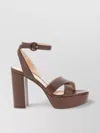 Gianvito Rossi "sabrina" Open Toe Platform Sandals In Brown