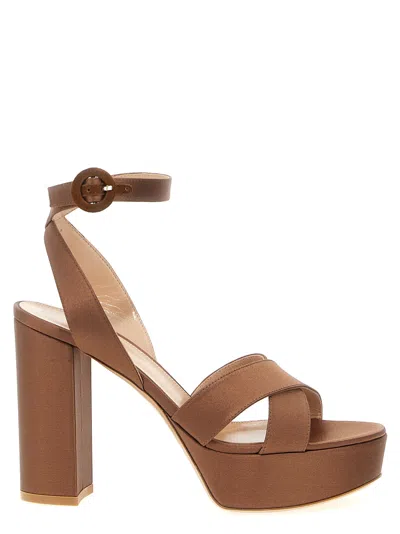 Gianvito Rossi 'sabrina' Sandals In Brown