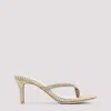 Gianvito Rossi 70mm Calypso Suede And Raffia Heeled Thong Sandals In Brown