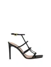 Gianvito Rossi Mondry 95 Caged Leather Sandals