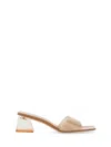 Gianvito Rossi Cosmic 55mm Mules In Nude