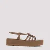 Gianvito Rossi Camel Brown Caged Slingback Sandals In Cuoi Cuoio