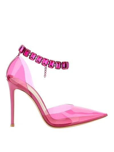 Gianvito Rossi Sandal With Crystals In Multicolour