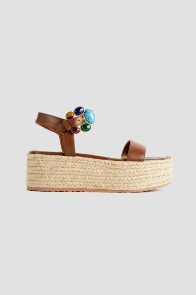 Gianvito Rossi Sandales Corde Sandal In Brown
