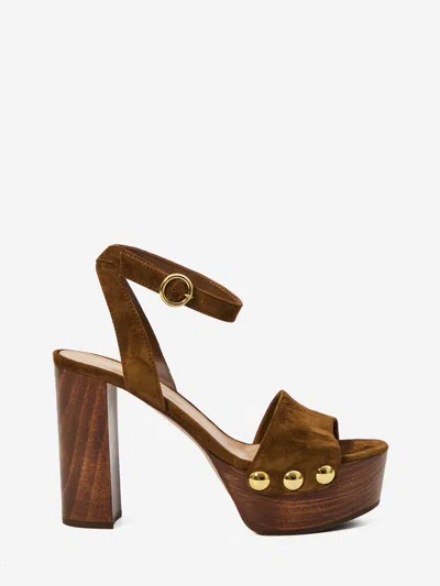 Gianvito Rossi Arda Sandals In Brown