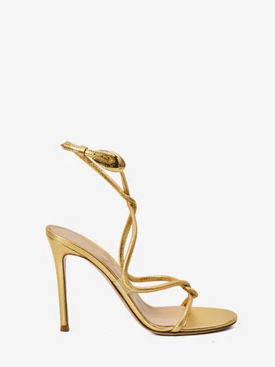 Gianvito Rossi Sandali Jungle Mamba In Gold