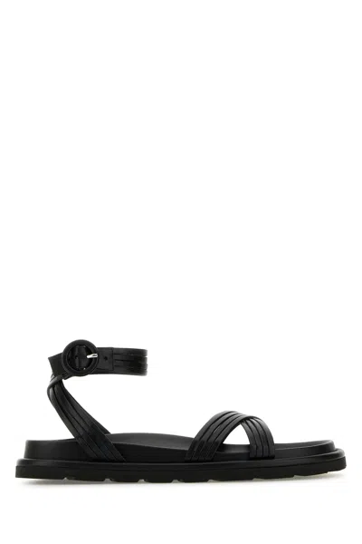 GIANVITO ROSSI GIANVITO ROSSI BLACK NAPPA LEATHER LIANNE SANDALS