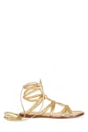 Gianvito Rossi Flat Sole Open Toe Strappy Sandals In Meko