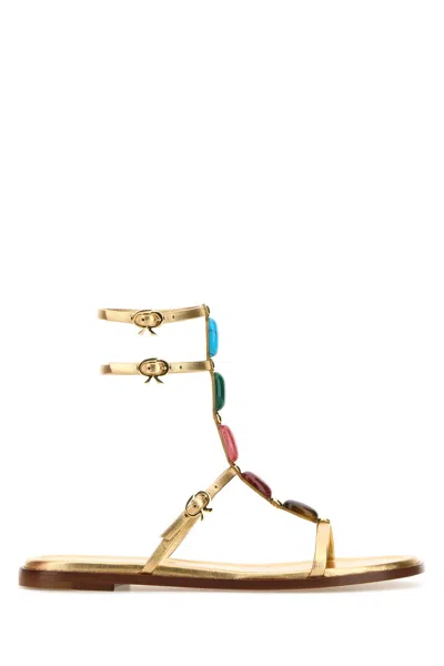 Gianvito Rossi Elegant Leather Sandal Shanti 05 For Women In Multi