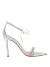Gianvito Rossi Woman Sandals Silver Size 8 Leather In Silver