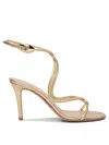 Gianvito Rossi Mamba 85 Metallic Finish Open Toe Sandals