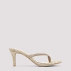Gianvito Rossi 70mm Calypso Suede And Raffia Heeled Thong Sandals In Neutral