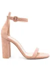 Gianvito Rossi Beige Suede Sandals In Beige