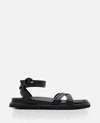 Gianvito Rossi Black Nappa Leather Lianne Sandals In Black