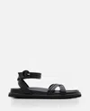 Gianvito Rossi Black Nappa Leather Lianne Sandals In Black