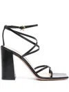 Gianvito Rossi Black Leather Heeled Sandals In Black