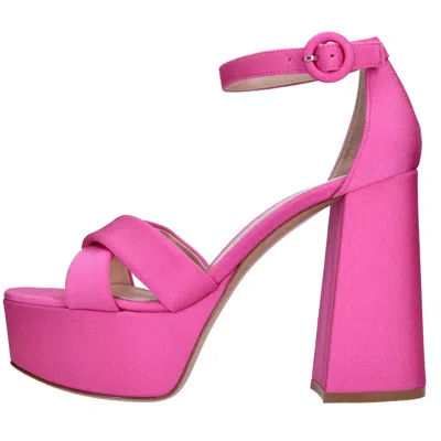 Gianvito Rossi Pink Sheridan Heeled Sandals In Fucsia Vivaci
