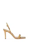 Gianvito Rossi Ribbon 105mm Stiletto Sandals In Gold