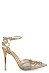 Gianvito Rossi Atlantis Pointed-toe Pumps In Gold