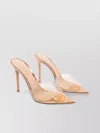 Gianvito Rossi Sandals Heel Transparent Strap In Neutral