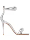 Gianvito Rossi Crystal-embellished Metallic Sandals In Metallics