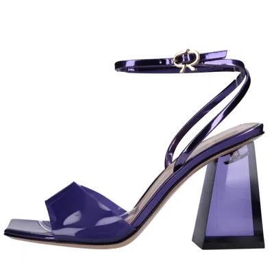 Gianvito Rossi Sandals Purple In Viola Scuri