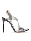 Gianvito Rossi Metropolis Twisted Stiletto-heeled Sandals In Grey