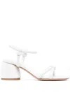 Gianvito Rossi Cassis 70mm Leather Sandals In White