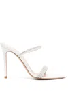Gianvito Rossi Cannes 105mm Mules In White