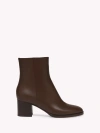 Gianvito Rossi 60mm Santiago Block-heel Ankle Boots In Brown