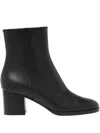 Gianvito Rossi Santiago Leather Zip-fastening Boots In Black
