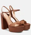 Gianvito Rossi Satin Crêpe Platform Sandals
