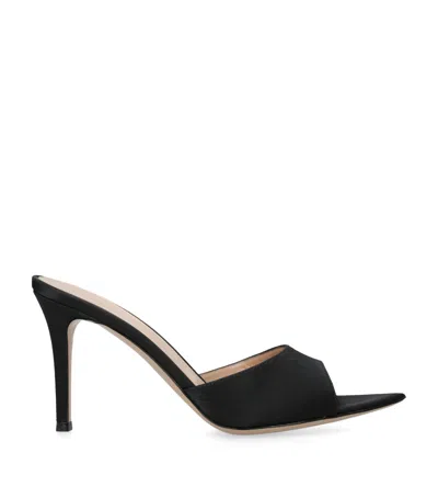 GIANVITO ROSSI SATIN ELLE MULES 85
