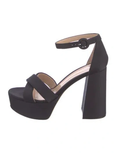 Pre-owned Gianvito Rossi Satin Sandals In Blue