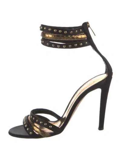 Pre-owned Gianvito Rossi Satin Sandals In Multi
